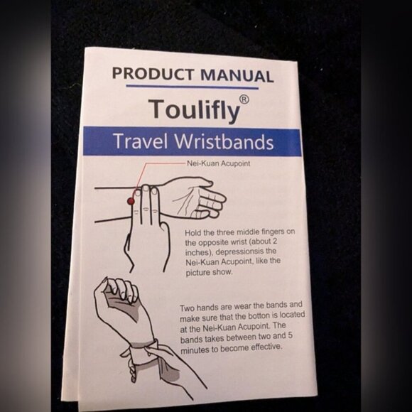 Travel Wristbands Nei-Kuan Acupoint for motion sickness 5 sets NIB - Picture 3 of 10